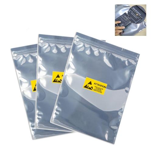 Anti Static Shielding Bag With Ziplock Resealable ESD Shielding Bags Anti Static Zip Lock Bags