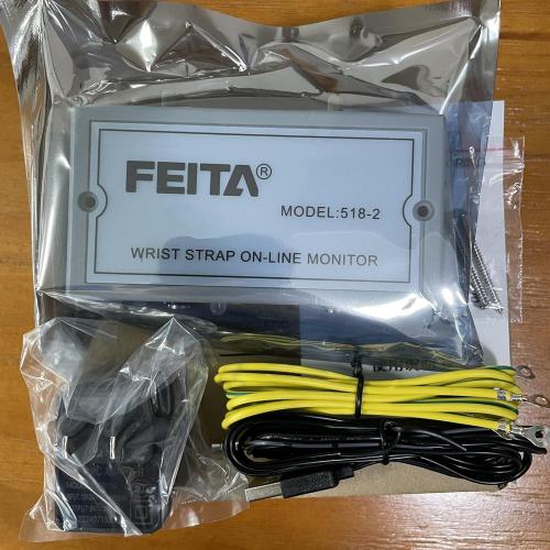 518-2 ESD Wrist Band Monitor Double Channel ESD Wrist Strap Online Monitor