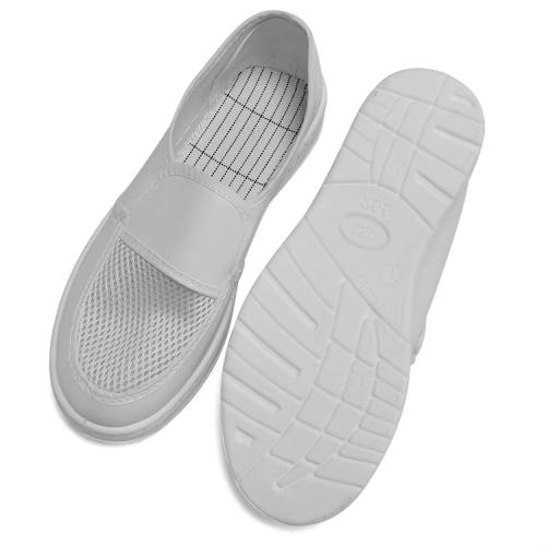 Antistatic PU/PVC Cleanroom Work Shoes Breathable ESD Mesh Shoes