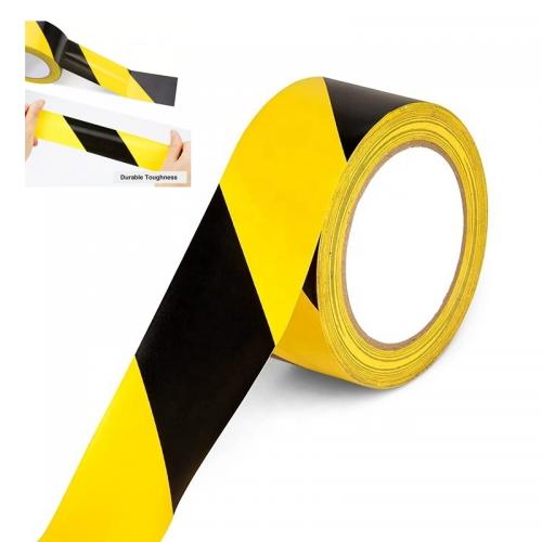 Double Color ESD Safety Warning Tape Sticky Floor Marking Tape Yellow / Back / Red / White / Green