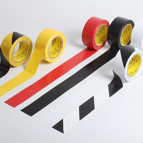 Double Color ESD Safety Warning Tape Sticky Floor Marking Tape Yellow / Back / Red / White / Green
